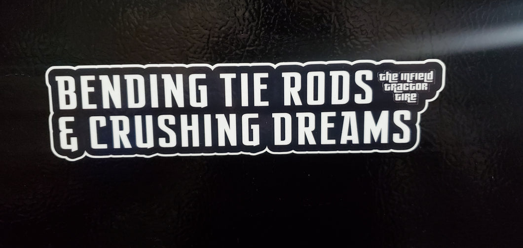 Bending tie rods decal